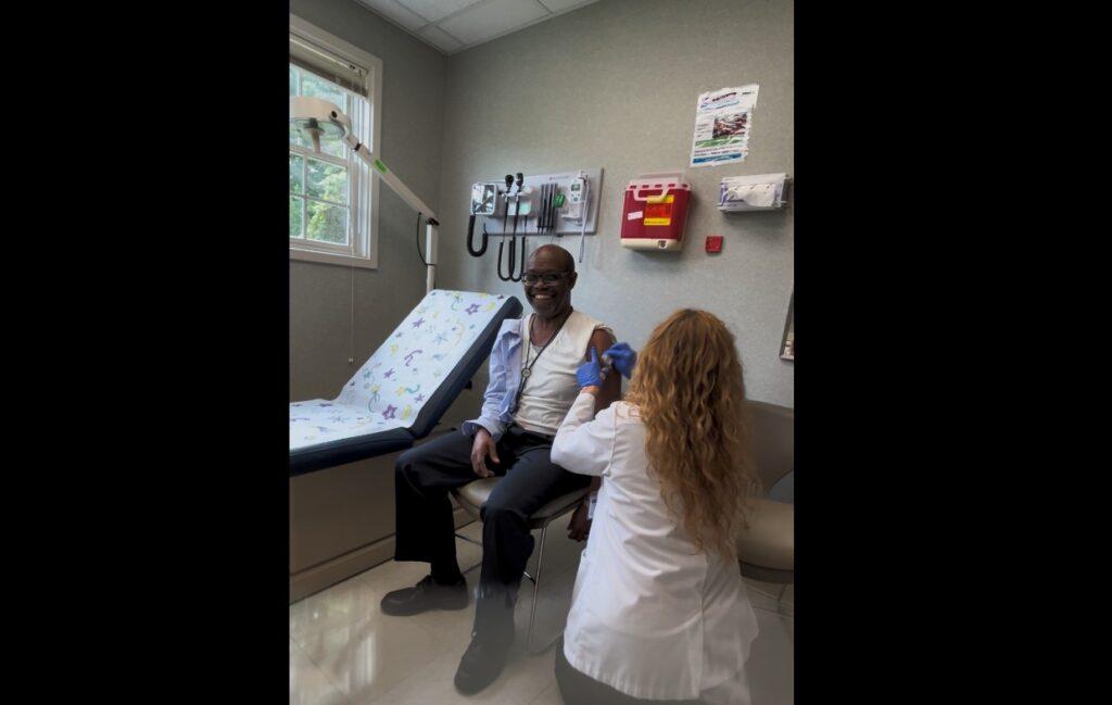 Dr. Eric Gayle, President and CEO of the Institute, got his flu vaccine on September 23, 2026.